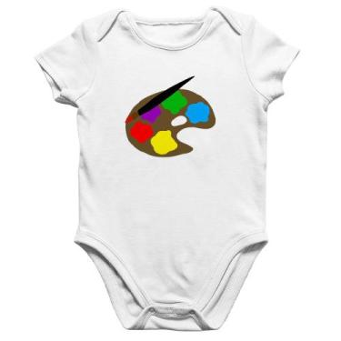 Imagem de Body Bebê Algodão Paint Colors Artboard - Foca na Moda, Branco, GG