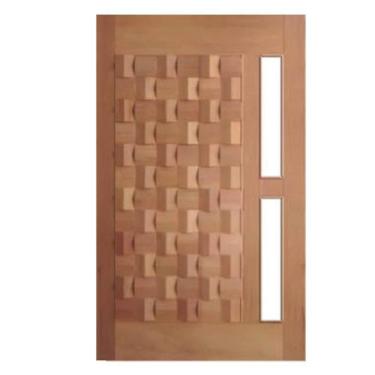 Imagem de Porta de Madeira Egito p/Vidro Maciça Cedro Arana Casmavi, 110cm x 210