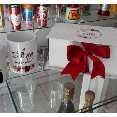 Imagem de Caixa Convite para Padrinhos de Casamento - Personalize