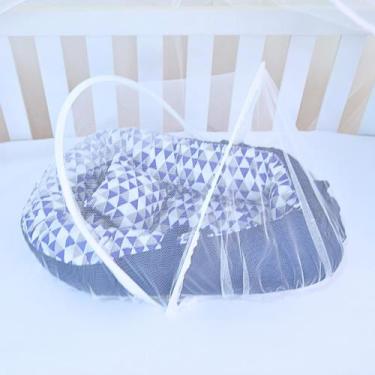 Imagem de Ninho Redutor de Berço para Bebê com Mosquiteiro Várias Estampas - Jba