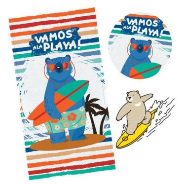Imagem de Toalha De Banho Infantil Tirando Onda - Lepper