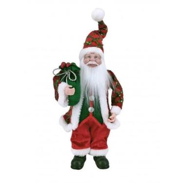 Imagem de Papai Noel Luxuoso Linha Premium Glitter e Paete 30cm - Toda Treco, Ve