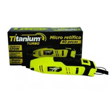 Imagem de Mini Retifica Eletrica Lixadeira Com Acessorios 110v - Titanium