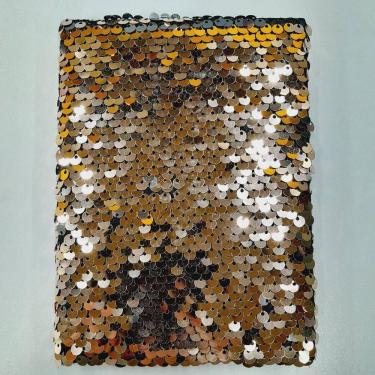 Imagem de Agenda Permanente Anotações 80 Folhas Paetê Bronze - Quanhe