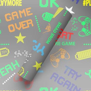 Imagem de Papel de Parede Adesivo Tema Vídeo Game Quarto Gamer - BAZAR DOS QUADR