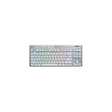 Imagem de Teclado Mecânico Gamer Sem Fio Logitech G915 X Lightspeed, Design TKL RGB Lightsync, USB ou Bluetooth e Switch GL Tactile, Branco - 920-012732