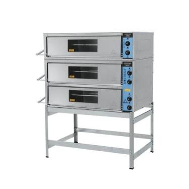 Imagem de Forno Industrial Elétrico 90X70 3 câmaras 220v Metalmaq
