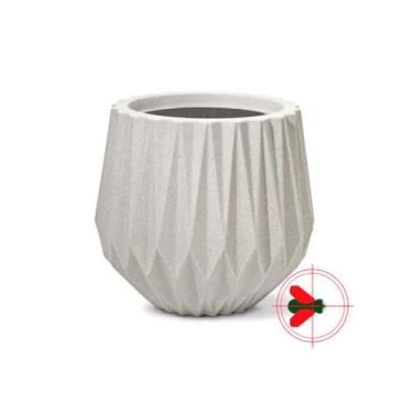 Imagem de Vaso Origami Redondo 22 Cimento - Nutriplan
