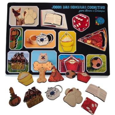 Imagem de Jogo Interativo Sombras e Figuras Para Crianças e Idosos em MDF - Reid