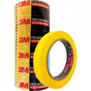 Imagem de Fita Crepe 3M Alta Performance Amarela 48Mm X 40M Automotiva - Kit C/6