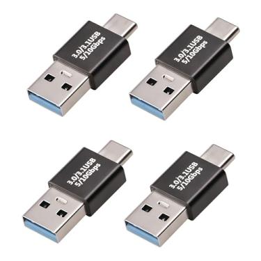 Imagem de Pastall Adaptador USB 3.1 macho para USB C, conversor USBc/Typec macho para USB macho, compatível com telefones celulares/computadores/notebooks/telefones celulares