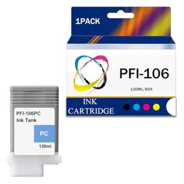 Imagem de 12 cores PFI-106 cartucho de tinta remanufaturado 130 ml para cartucho de tinta PFI-106 para impressoras Canon iPF-6400 iPF-6400S iPF-6410 iPF-6450 iPF-6460 iPF-6410s, PC-1 pacote