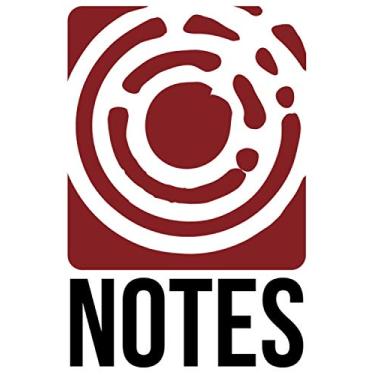Imagem de Notebook "Notes", dotted, 120 pages: 6 x 9" | Bullseye | Red circle with white and black | glossy soft cover | diary, bullet journal, idea book, writing book