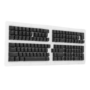 Imagem de Teclas Tailandesas, 132 Teclas, Teclado Personalizado, Abs, Altura Oem, Translúcida, Faça você Mesmo, para 61, 62, 64, 68, 84, 87, 104, 108, Teclados Mecânicos (Preto)