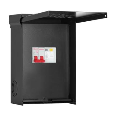 Imagem de briidea Painel de spa briidea de 50 A com disjuntor gfci de 3 pólos de 50 A, à prova d'água ip 65, ideal para spas, banheiras de hidromassagem, piscinas, casa