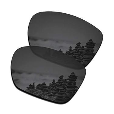 Imagem de SmartVLT Lentes de substituição polarizadas revestidas com AR Stealth pretas para óculos de sol Oakley TwoFace XL OO9350
