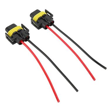Imagem de Chicote de Farol, Conector de Luz de Neblina, Pequenos Soquetes de Luzes de Neblina de Calor Portátil Fio H11-1 Conector Fêmea Corrente 10A Tensão 12V, Montagem de Cabo
