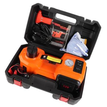 Imagem de Macaco de Piso Hidráulico Automotivo, Equipamento de Emergência, Estrutura Segura, Lâmpada LED, Lanterna para Emergência, Troca de Pneus na Estrada, Tamanho Compacto do Carro