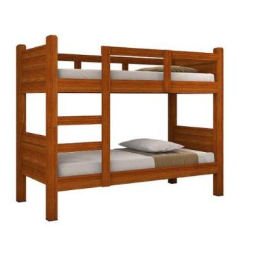 Imagem de Beliche Porto MDF Resistente Compacta Segura Solteiro - Sambare Modas,