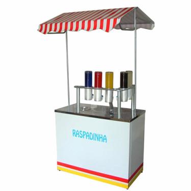 Imagem de Barraca de Raspadinha de gelo suporte com 5 porta litros com as torneiras Mod 3008