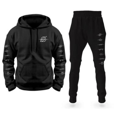 Imagem de Conjunto Moletom Aldeia Naruto Anime Blusa Calça Full - Dall Bello, Pr