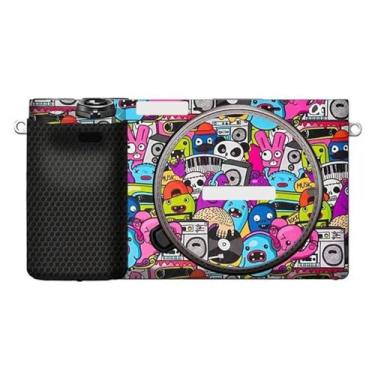 Imagem de Adesivo de capa de câmera para Sony A6400 A6300, película protetora, antiarranhões, decoração e resistência ao desgaste (rosa grafite)