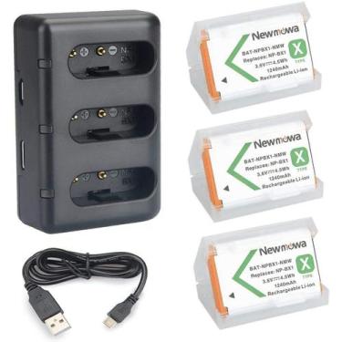 Imagem de Bateria e Carregador Newmowa NP-BX1 para Sony - Kit de Reposição