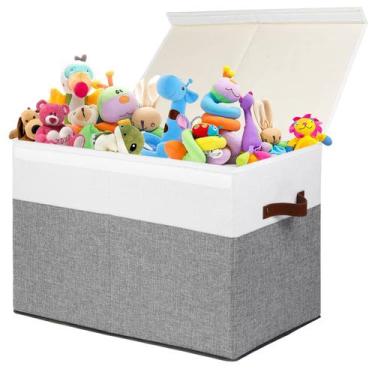 Imagem de Caixa de Armazenamento de Brinquedos Gowee 83L - Com Tampa e Divisória