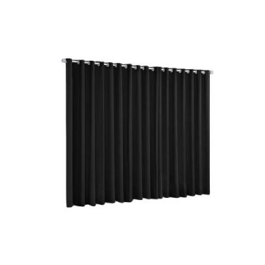 Imagem de Cortina Blackout 4 Folhas 5,60m X 2,50m Isolamento Térmico e Privacida