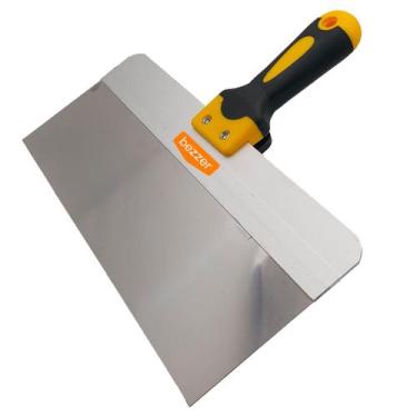 Imagem de Espátula Retangular 30,5 cm Inox Rígido Gesso Drywall Cabo Emborrachad