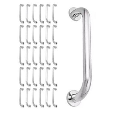 Imagem de Alça de Apoio 60cm Barra Inox Kit 30 Unidades Acessibilidade Cadeirant