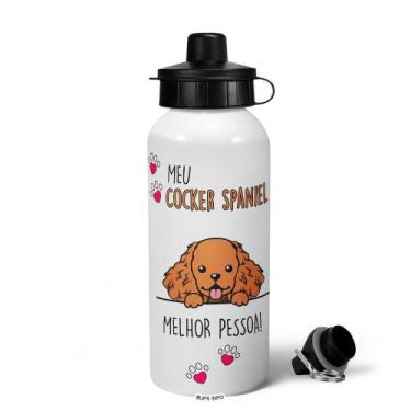 Imagem de Garrafa Squeeze MQ - Meu Cocker spaniel, melhor pessoa! - JPS INFO