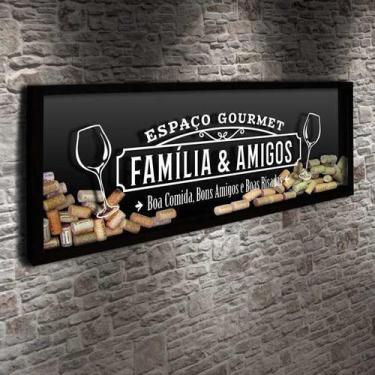 Imagem de Quadro para Rolhas Panorâmico - Espaço Gourmet 1  - Quadro Novo, 80 x 