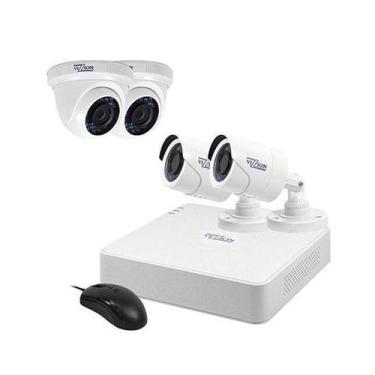 Imagem de Cctv Dvr One Mini Vizzion Vz Kit0804 2Tb 8Ch 4Cam