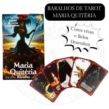 Imagem de Baralho Tarot Maria Quitéria Pomba Gira 36 Cartas com Manual - Baralho