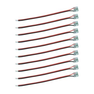 Imagem de Kit 10 Emendas Conector de Saída Astraled para Fita de Led 8mm