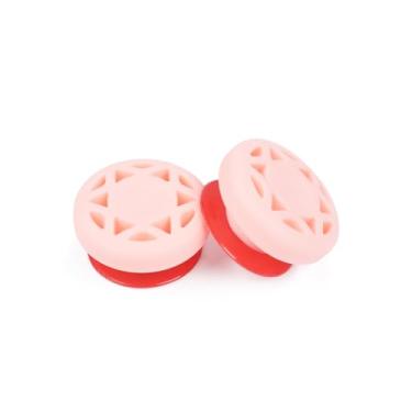 Imagem de Amortecedor recurvo para membros de tiro com arco e flecha amortecedores de borracha, redução de ruído para arcos compostos de membros sólidos recurvos e jovens, pacote com 2, rosa