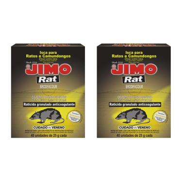 Imagem de Kit 2 Iscas Pellets Mata Ratos e Camundongos 8x25g Eliminação Ninhadas Controle de Pragas Roedores