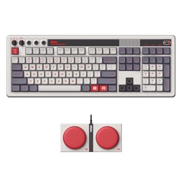 Imagem de 8Bitdo Teclado Mecânico Retro 108 Com 108 Teclas E Teclado Numérico Integrado, Teclado Sem Fio Para Jogos Bluetooth/2.4G/Usb-C Hot Swappable Para Windows E Android - Edição N