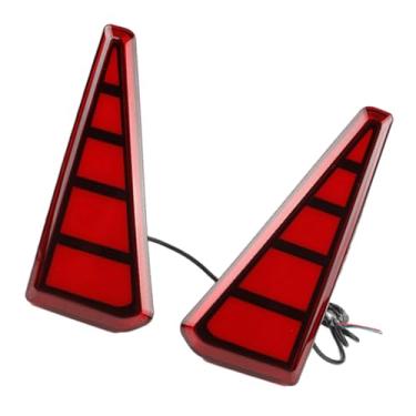 Imagem de Riloer Luz traseira do para-choque traseiro com lente vermelha, compatível com Toyota 2019-2020 NOAH VOXY 80, refletor de luz LED para para-choque traseiro