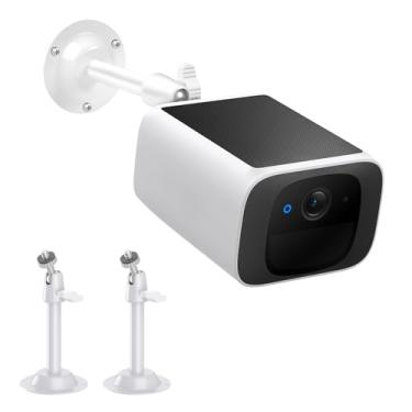 Imagem de Suporte de parede de metal para eufy SoloCam S220/C210, eufyCam 2C/2C Pro, 2/2 Pro, 3C/S300, 3/S330, Eufycam E, rotação de 360° + suporte de montagem ajustável de inclinação de 90° com melhor