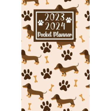 Imagem de 2023 2024 pocket planner For Purse Dachshund Dog Lovers: 2 year Pocket Calendar January 2023 to December 2024 | 24 Months Monthly Planner & Organizer ... Holidays | Gift for Dachshund Dog lovers