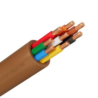 Imagem de Syston Cable Technology Cabo De Controle Aquecimento Havc Para Campainha Com Termostato 18/8, Condutores 100% Cobre Sólido, Classificação Elevação Cl3R/Ft4/Cmr, Listado Pela Ul/Etl, Resistente A Uv
