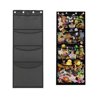 Imagem de Organizador de Brinquedos para Bebê - Saco de Armazenamento Pendurado 