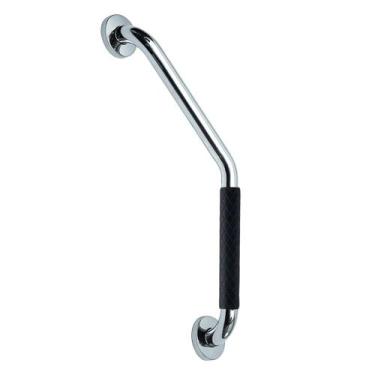 Imagem de Barra de Apoio Alça Angular 25X25cm Borracha Antiderrapante Aço Inox A