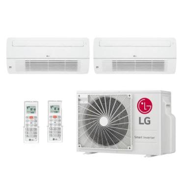Imagem de Ar Condicionado Multi Split Cassete Inverter LG 18000 BTUs (2x9000) Qu