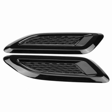 Imagem de Qiilu Capuz Saída de ar Saída Asa Acabamento Capa de Entrada Colher Turbo Bonnet Ventilação Decoração para Land Rover Range Rover Evoque 2012-2018