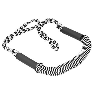 Imagem de Corda Elástica Em Barco de PVC Com Alta Estabilidade de Resistência e Tubo Flutuabilidade Espuma para Material Polietileno Ancoragem Marítimo, para a Corda Quai (Preto e branco corrugado)