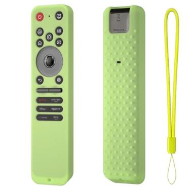 Imagem de Hi Color Capa de silicone para LG MR25GA capa protetora compatível com 2025 LG OLED Smart TV C5 B5 G5 M5 Series Remote MR25GA capa (verde brilhante)