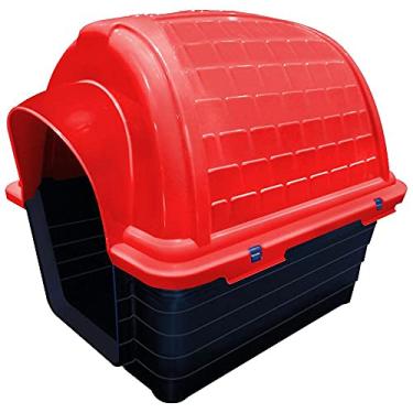 Imagem de Furacão Pet Iglu Casinha de Plástico para Cães, Vermelho, 3